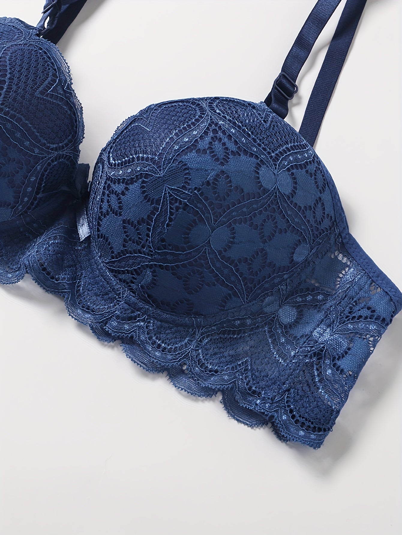 Women's Burgundy Red Lace Bra and Panty Set Spaghetti Strap Cheeky Thong Lingerie