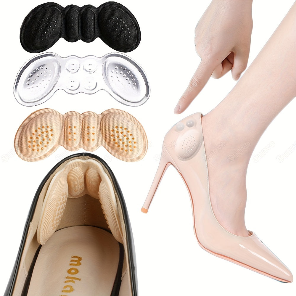 Women Clear Heel Pad Protectors 3 Pairs Adhesive Scuff Guards