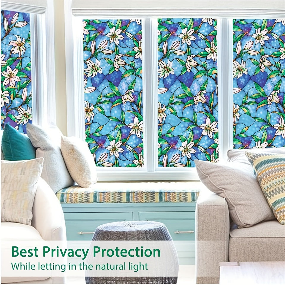 Zamonaviy Orchid oynasi filmi 10mil PVC maxfiylik dekorasi rangli shisha effekti