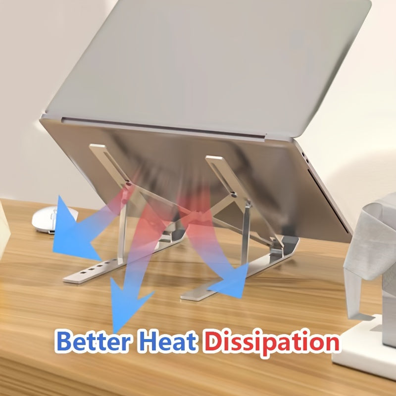 Aluminum Alloy Dual Cooling Gaming Laptop Stand Adjustable Foldable for Tablets Notebooks