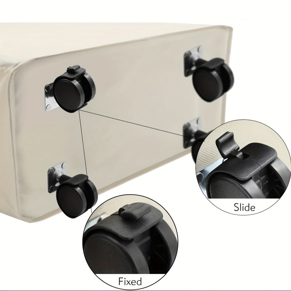 Qo‘l va g‘ildiraklar bilan yig‘iladigan kir yuvish savati 55.88cm, uy-joyni tartibga solish uchun