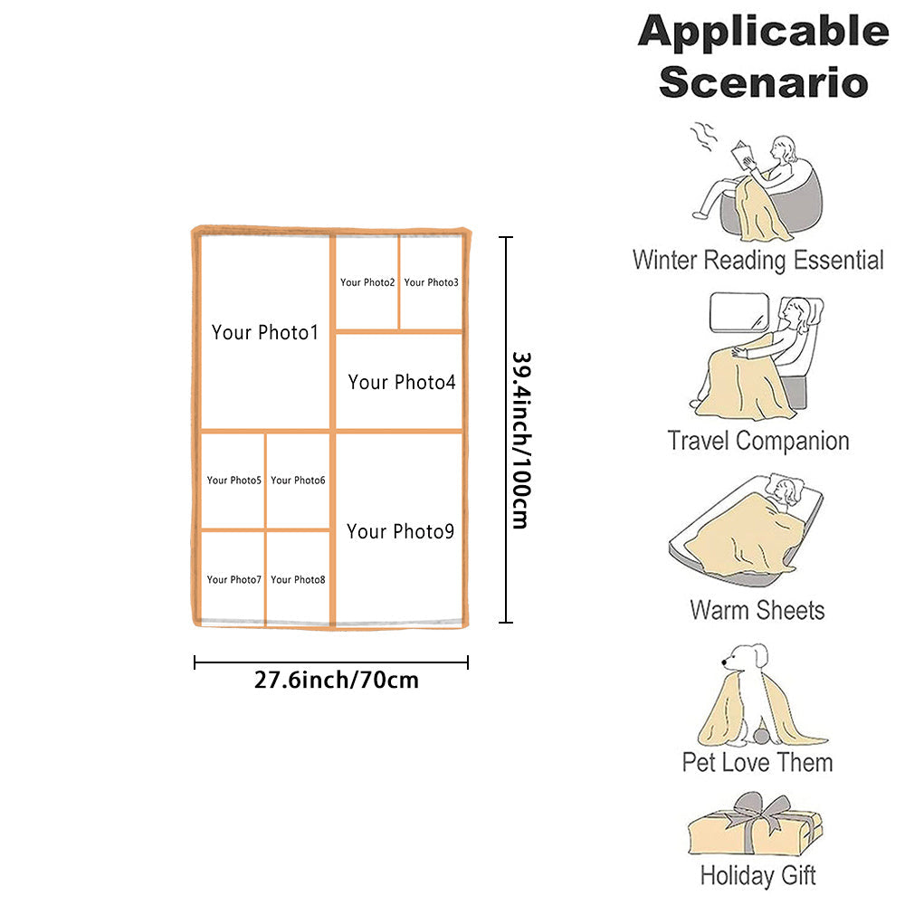 Personalized Couple Flannel Throw Blanket Soft Warm Gift for Couch Bed Camping