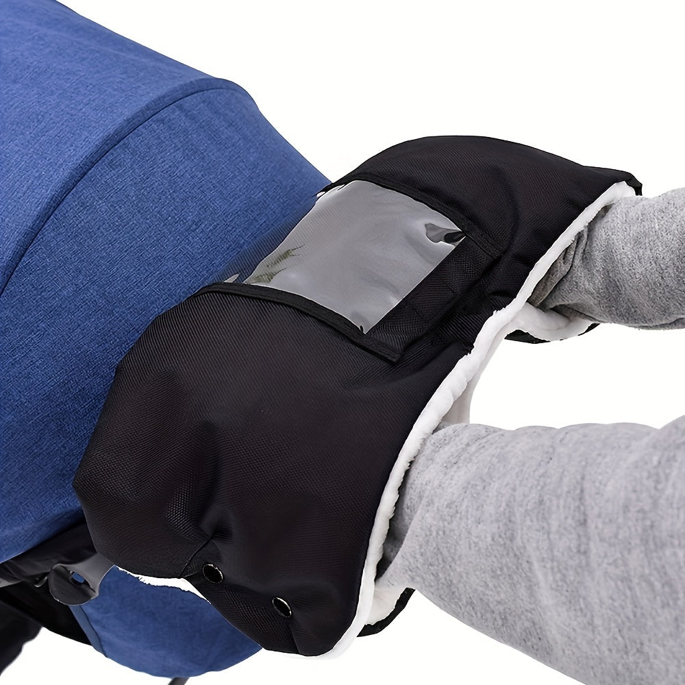 Bolalar uchun stroller qoʻl issiq tutadigan qoʻlqoplar, Oksford mato, muzlashga qarshi tutqich, aravalar va trolleylar uchun