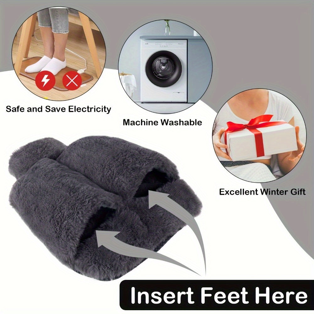 Large 2L Hot Water Bottle with Plush Cover Non-Electric Rubber for Feet and Hands Warmth