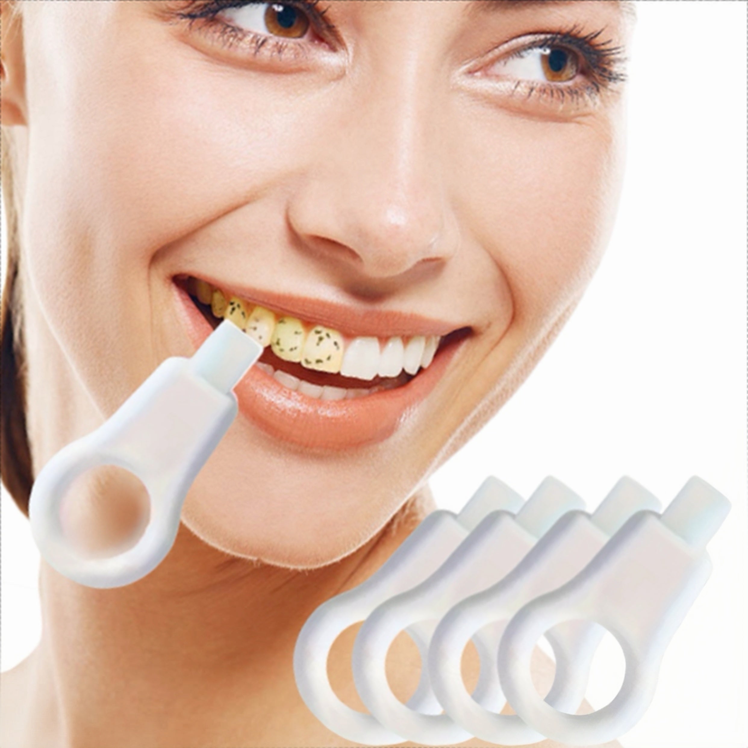 Portable Nano Sponge Teeth Cleaning Erasers 4pcs, Travel Friendly, Gentle Stain Removal