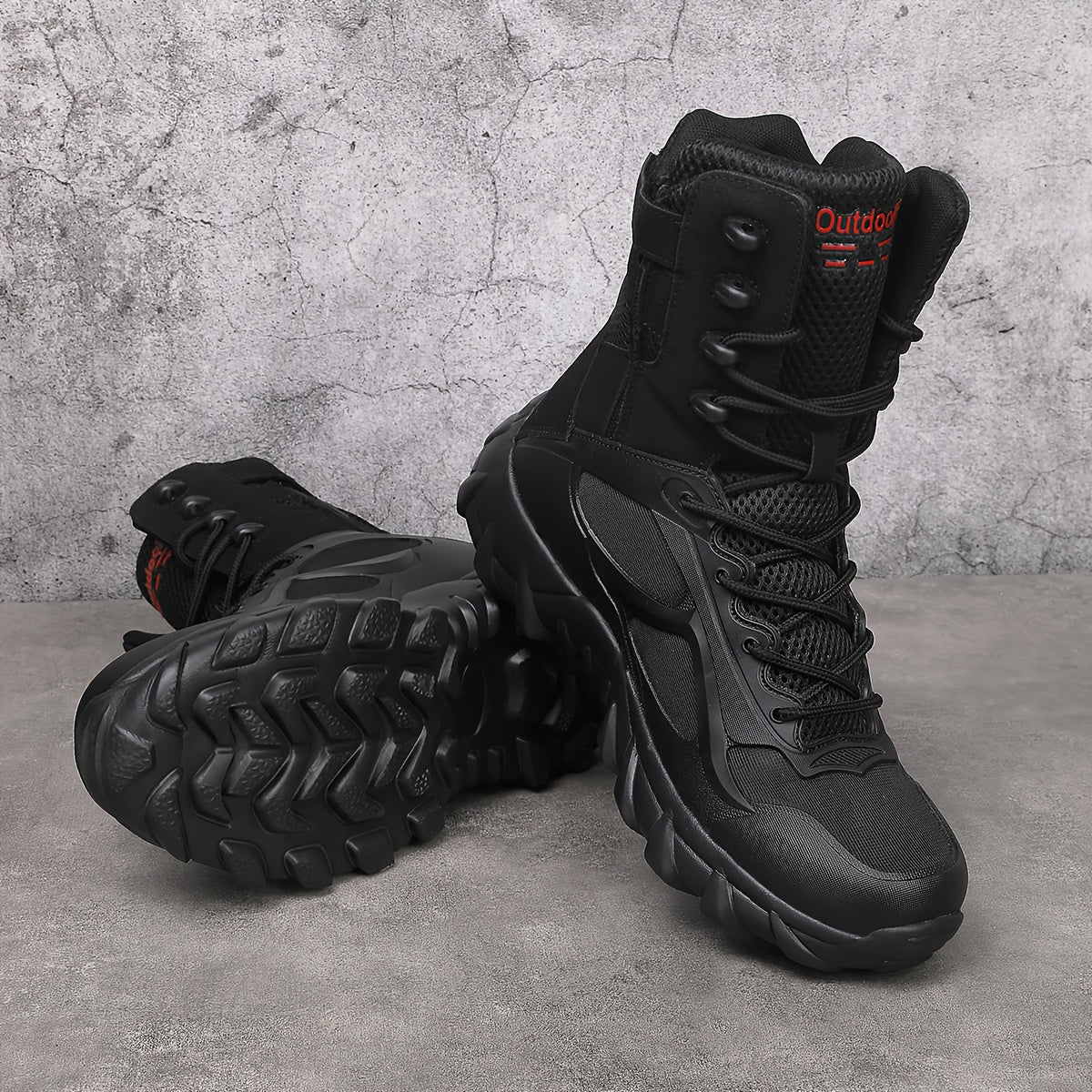 Women Winter Tactical Boots Slip-Resistant Lightweight Warm Hiking Shoes