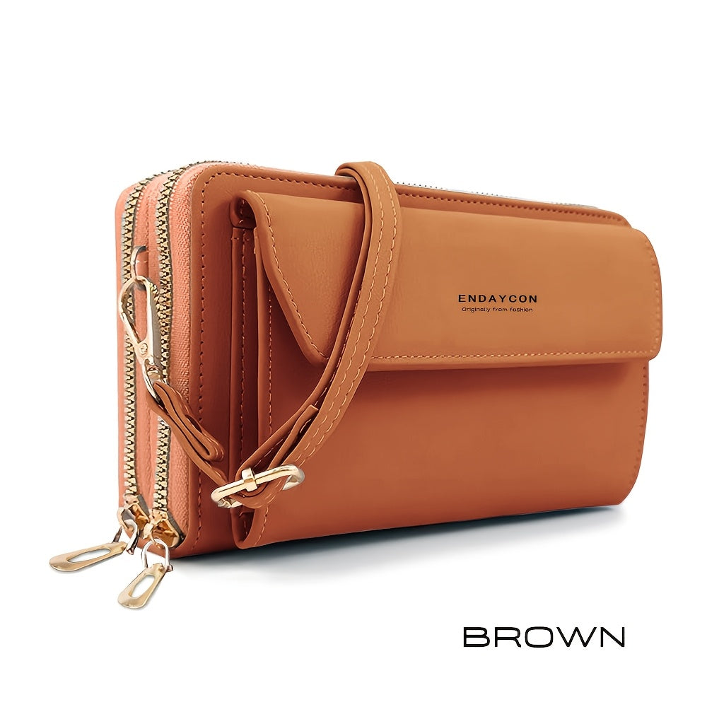 Zamonaviy va ko'p funksiyali ayollar uchun telefon sumkasi, katta sig'imli, ochiq havoda faoliyatlar uchun xochdan osilgan dizayn.