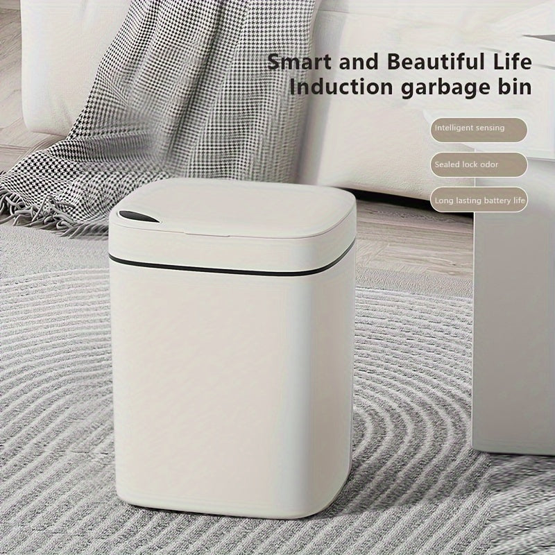 Compactador de basura inteligente sin contacto de 12L con sensor de higiene, alimentado por batería para cocina, baño y oficina