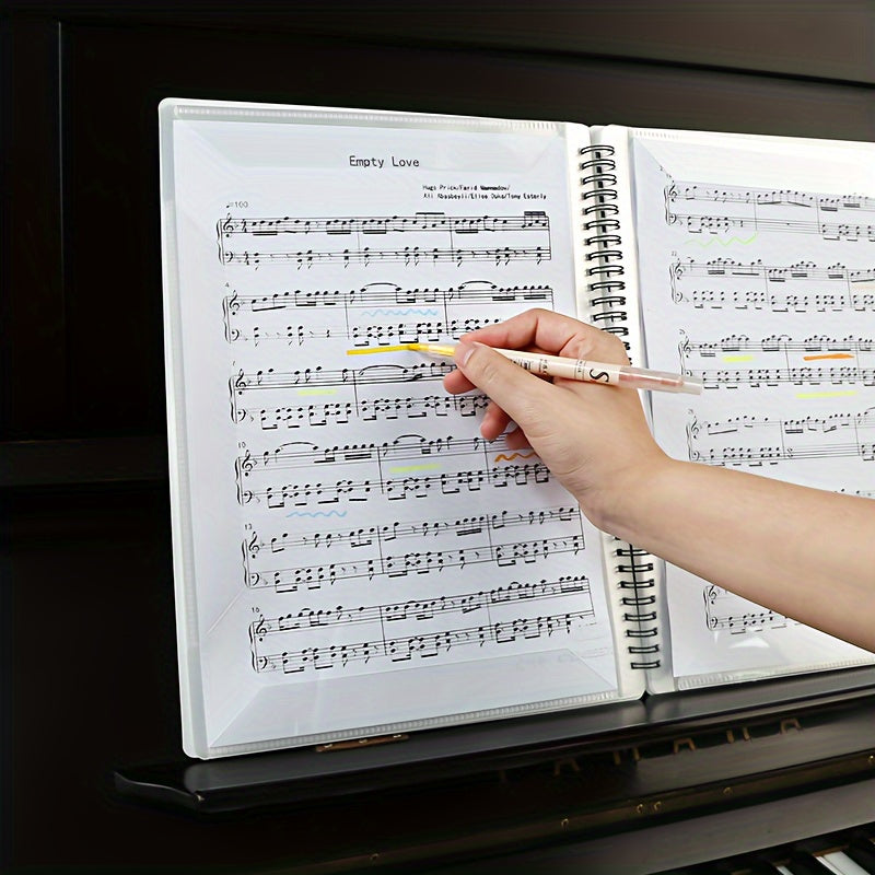 40-Pocket A4 Folder for Document and Music Score Organization and Protection