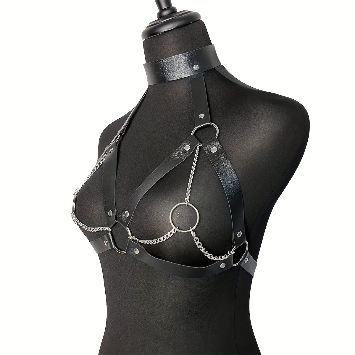 Women’s Adjustable PU Leather Waist Belt Harness