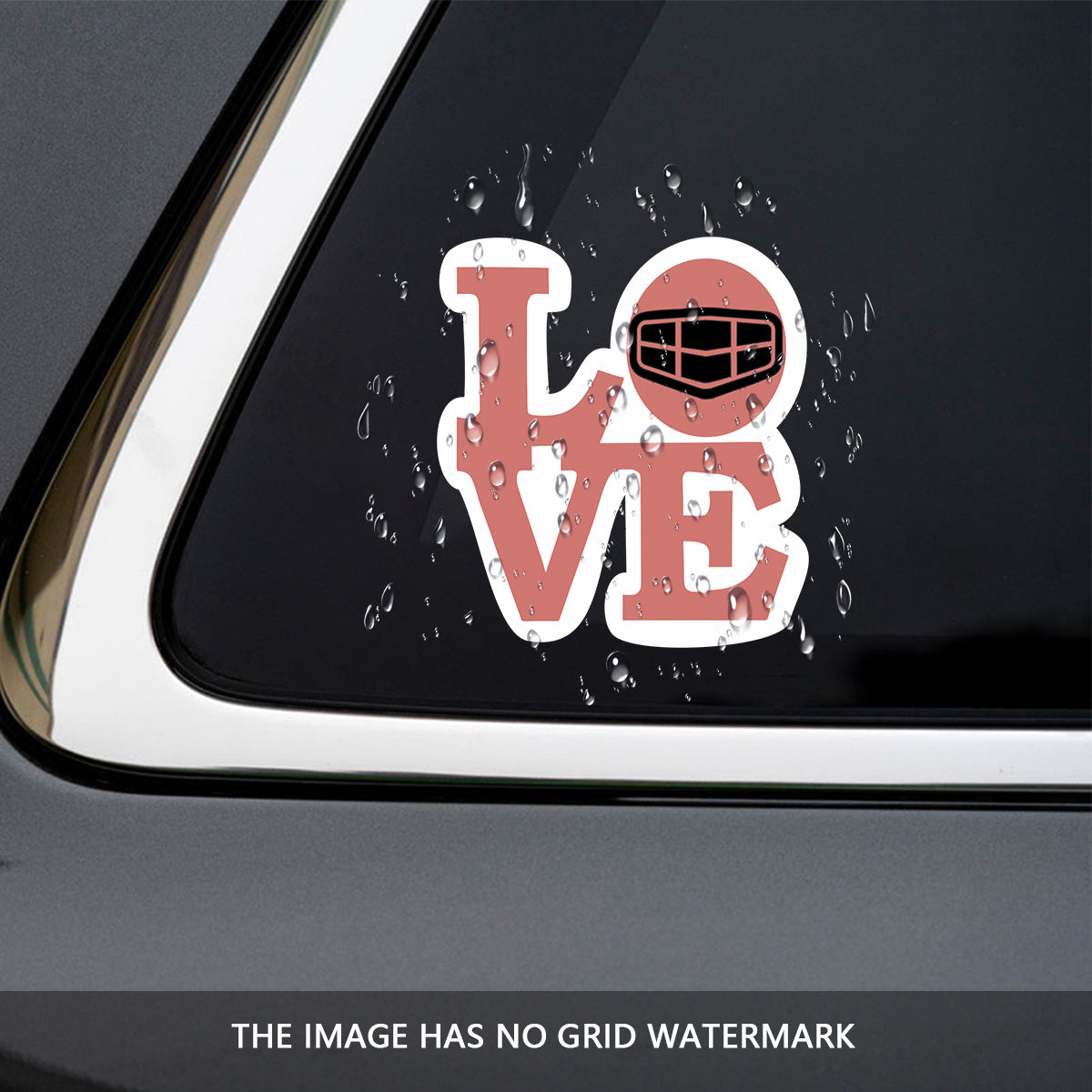 2Pcs Matte Finish Vinyl Car Logo Bumper Stickers Self-Adhesive Decals