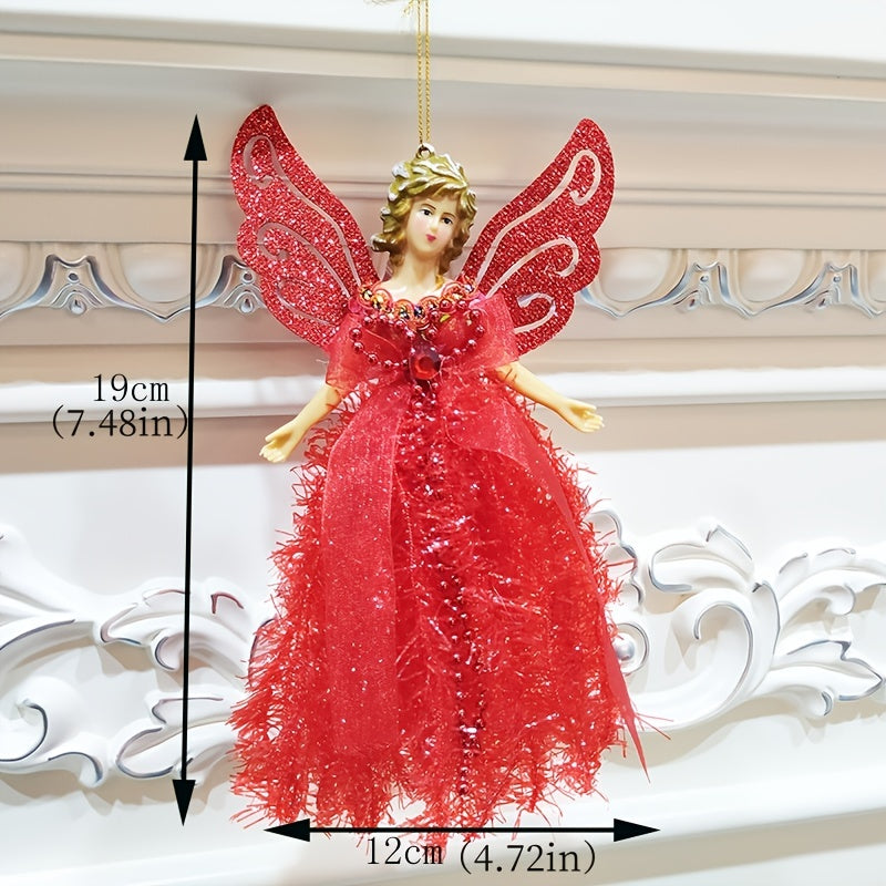 Christmas Angel Plush Ornament for Kids Tree Decoration Gift