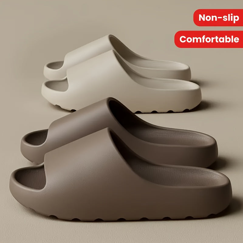 Unisex Oversized Indoor Outdoor Slip-On Slippers Black White Brown