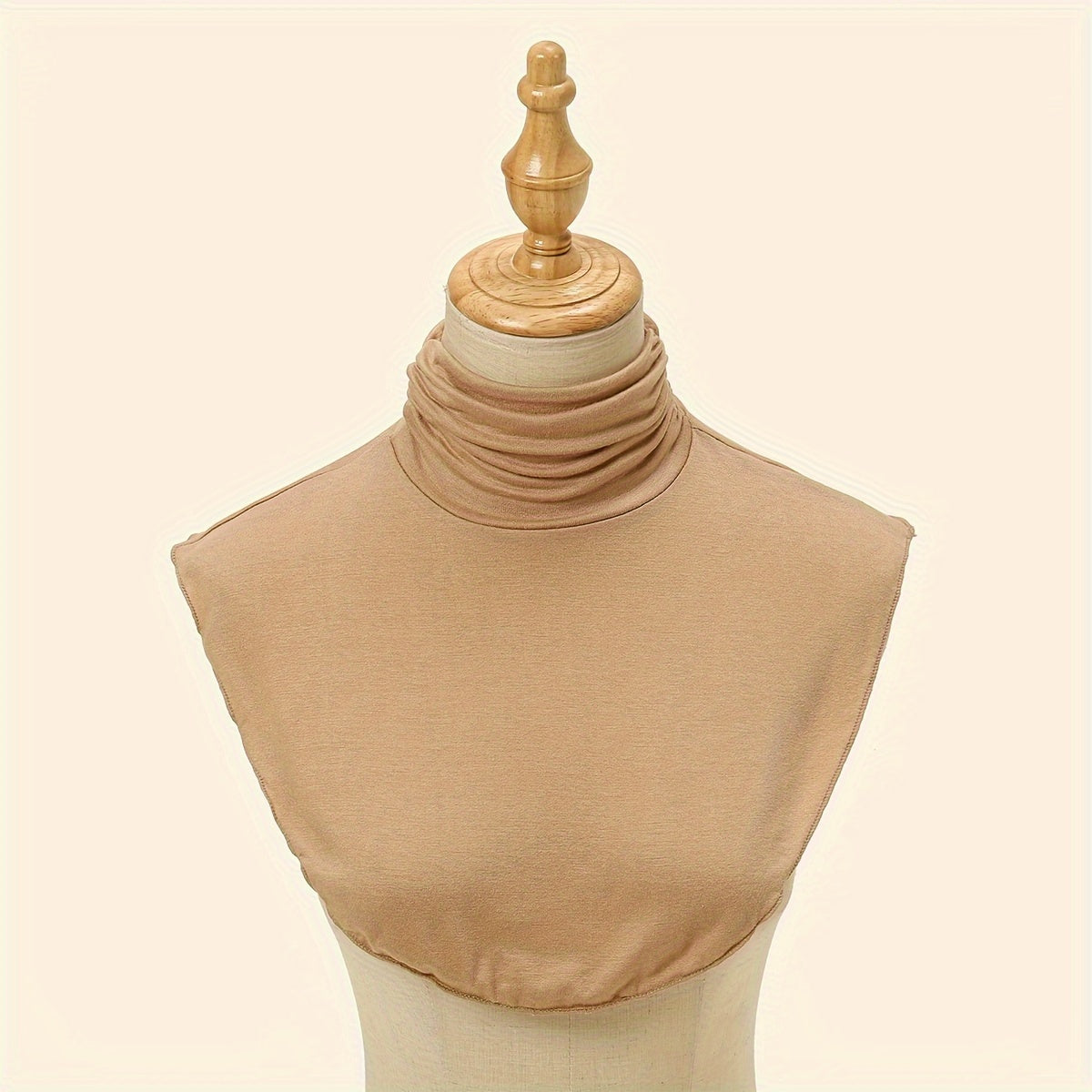 Women's Turtleneck Dickie Faux Collar Layered Warm Thin Cozy Modal