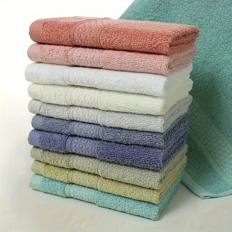 6-Piece Cotton Towel Set Absorbent Quick-Drying Soft Bathroom Towels