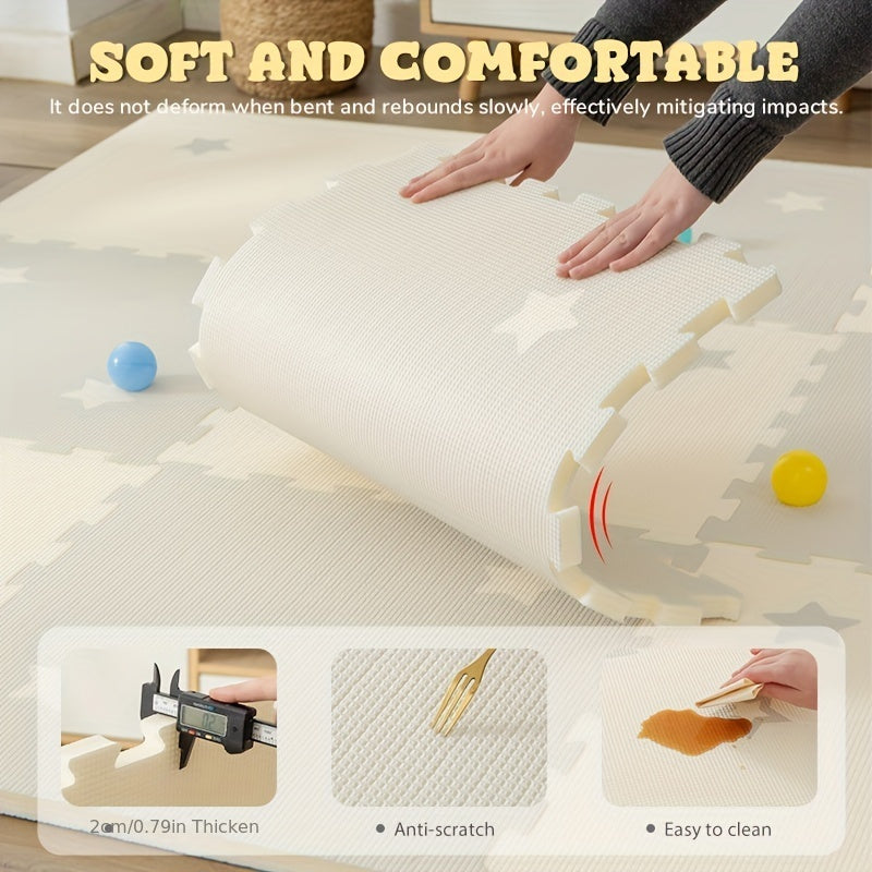 Set of 6 or 9 Soft Play Mats Puzzle Activity Mats for Kids Gift