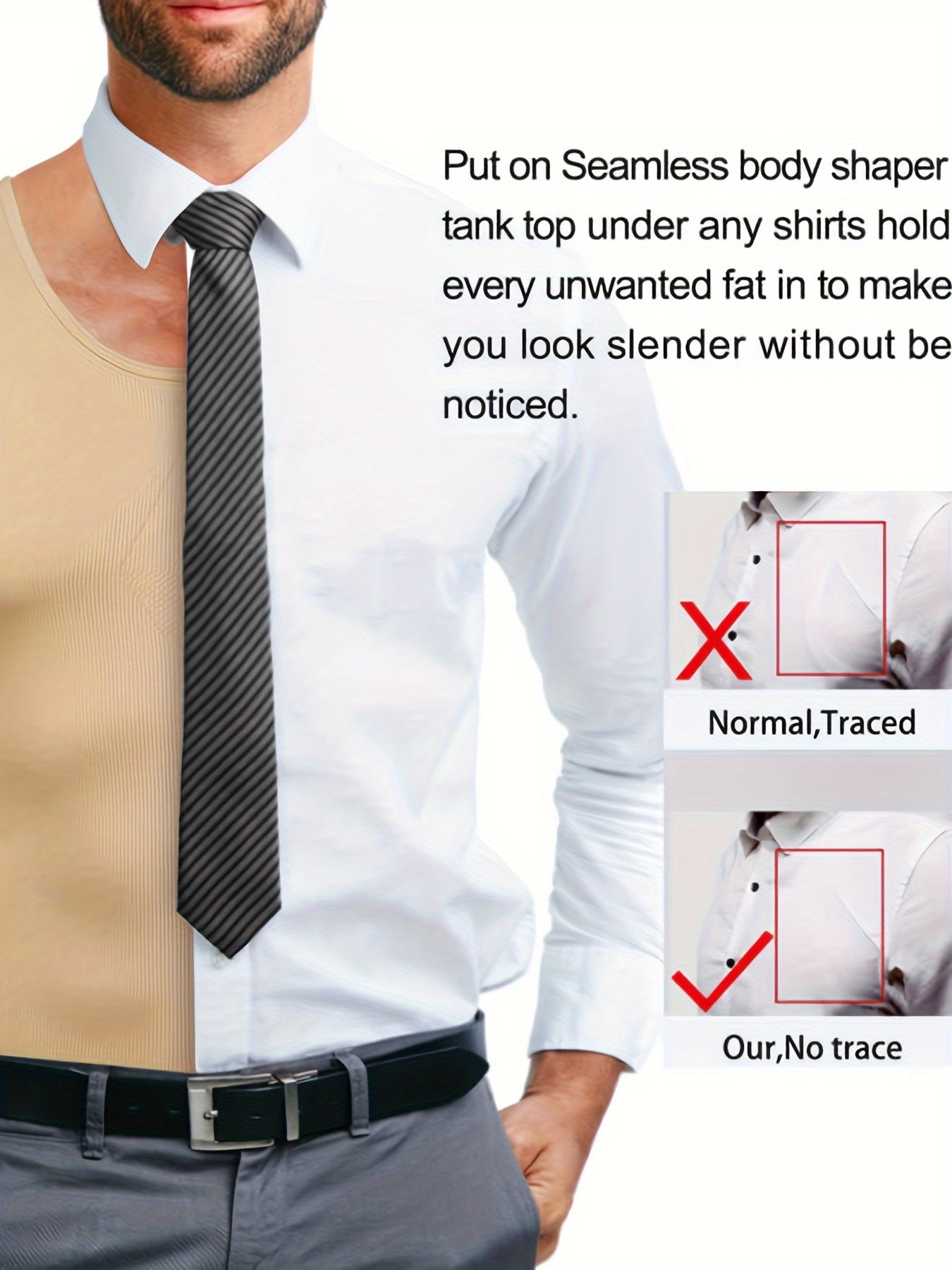 Мужская безрукавная компрессионная майка для контроля живота, корректирующий пояс, тренировочный жилет