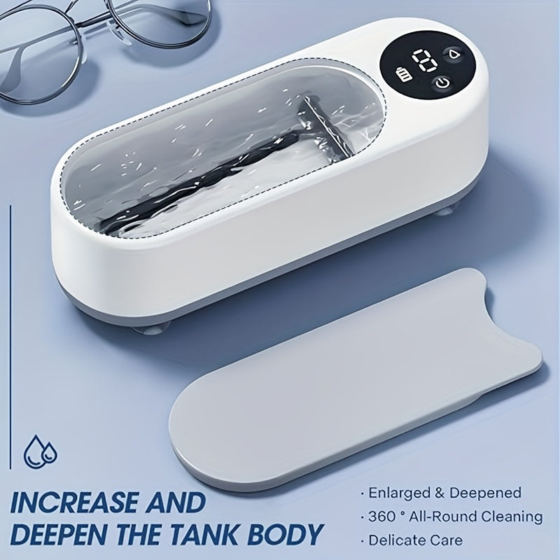 Limpiador portátil de joyería, gafas y relojes con vibración y batería recargable