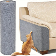 Protector de muebles para gatos gris, alfombra autoadhesiva para rascar, para sofás y árboles para gatos, 78.7 x 15.8 pulgadas