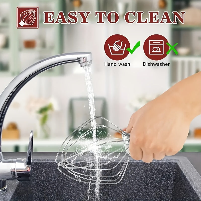 Aluminum Blender Attachment for KitchenAid 4.5QT 5QT Mixers for Eggs Cream Baking