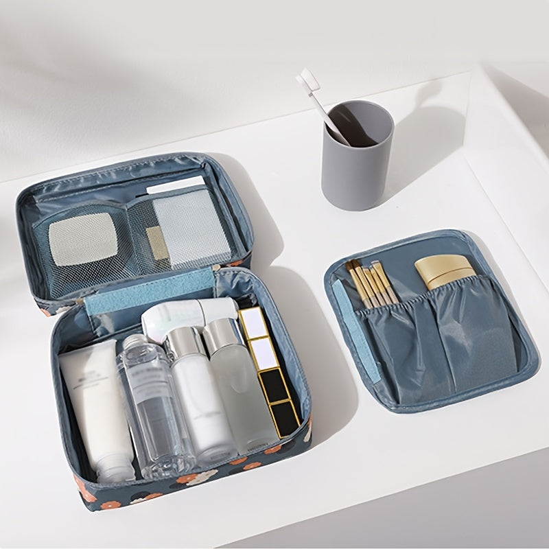 Women's Waterproof Travel Makeup Bag and Cosmetic Organizer