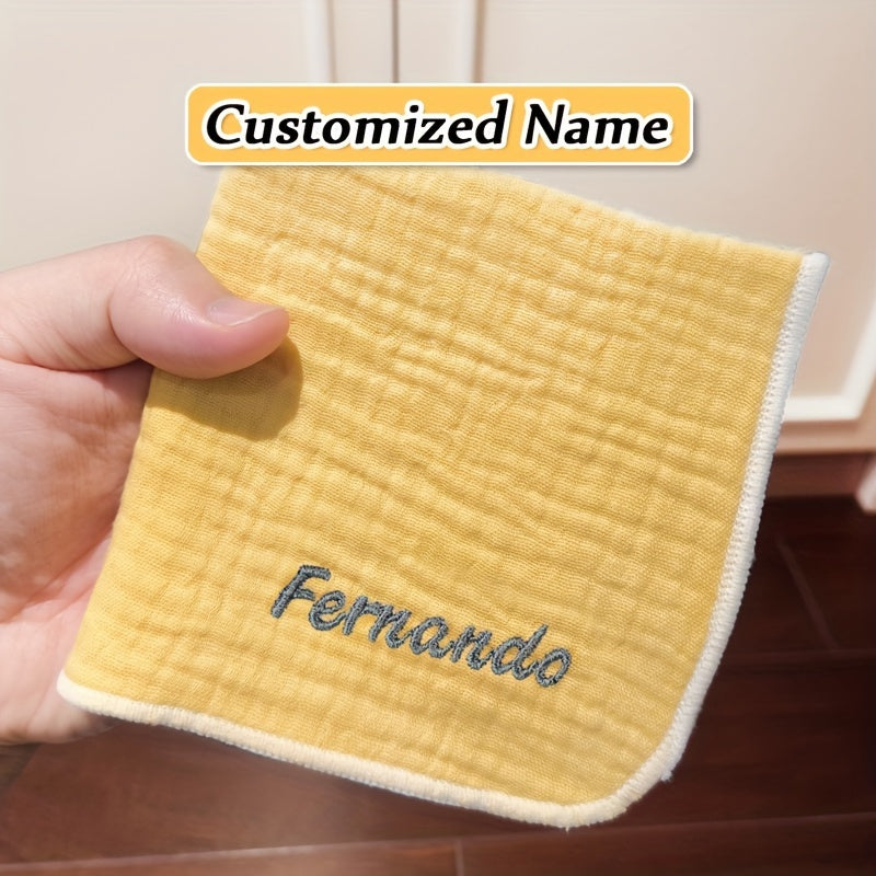 Yumshoq gazli biblar, tikilgan tafsilotlar bilan - Rang-barang yuz sochiqlari, paypoq va toza sut dog'larini artish uchun tinchlantiruvchi mato - Ajoyib Rojdestvo va Yangi yil sovg'asi g'oyasi