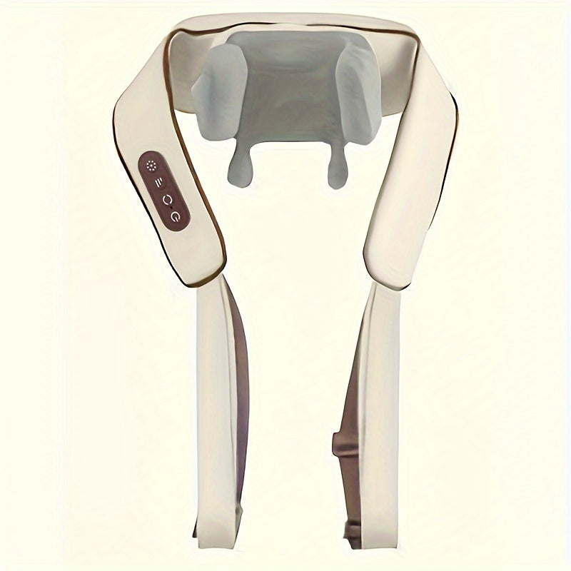 6 ta tugmachali simsiz 6D yoğurma massaj yostiqchasi bo'yin va yelka og'rig'ini kamaytirish uchun. Quvvat olish uchun USB zaryadlash. Oila a'zolari uchun mukammal sovg'a.