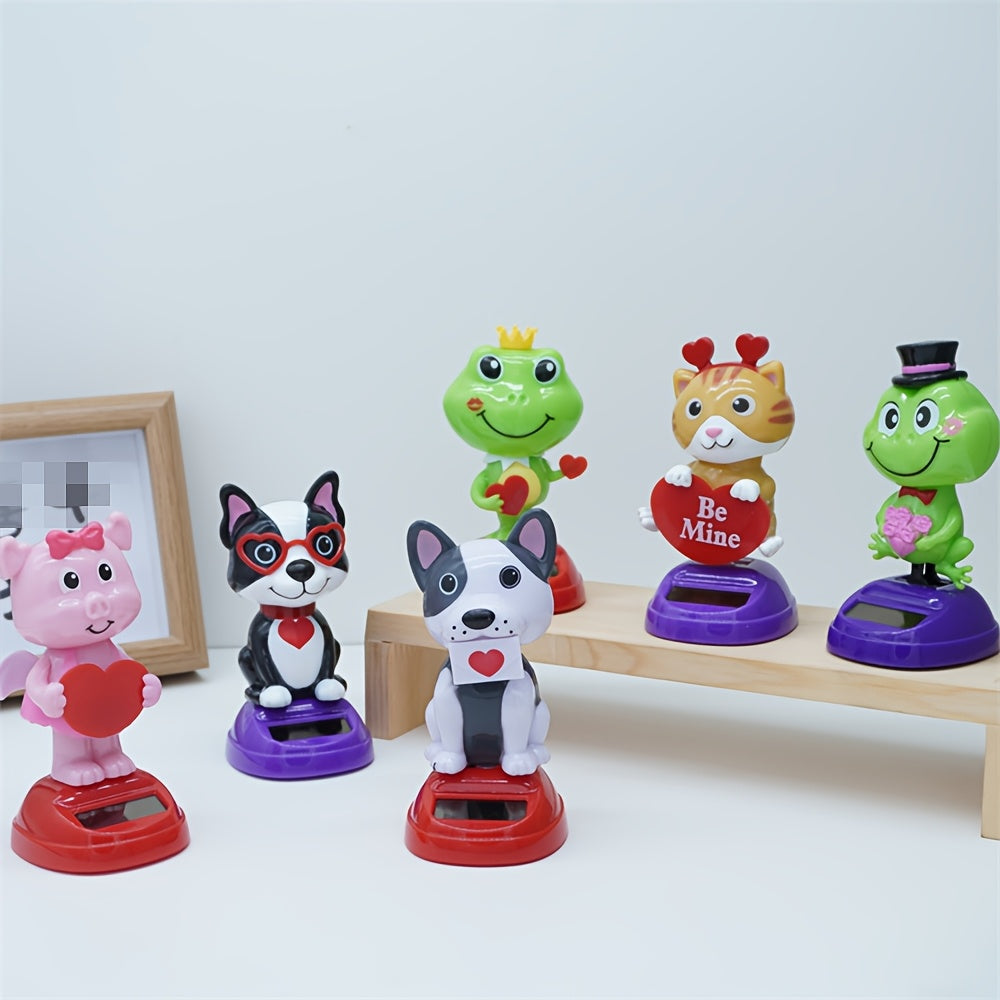 Милое украшение для панели с животным из ABS, кивок головы, автомобильный аксессуар