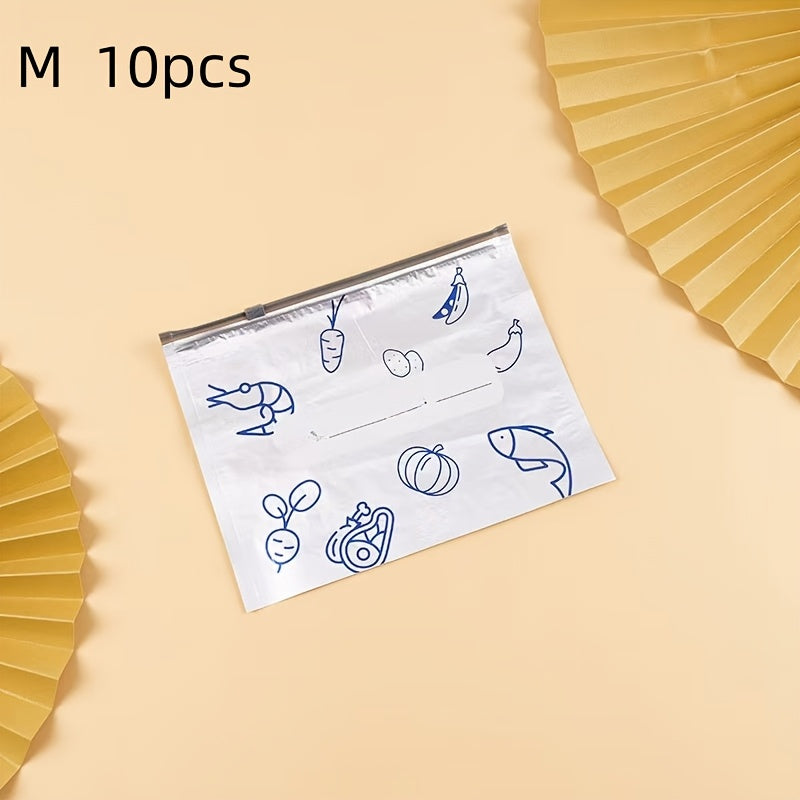 Vacuum Sealer Bags Pack of 10 Food-Grade Aluminum Foil Ziplock Storage Pouches