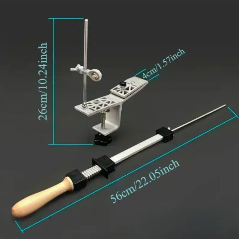 2024 Angle Fixed Knife Sharpener with Removable Tools Iron Construction No Battery Needed for Home and Professional Use