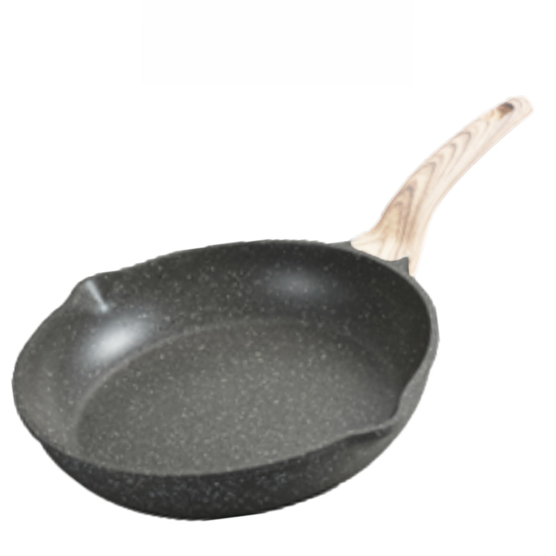 Nova Home yopishqoq qovurish panalari to'plami - 19.81 sm, 24.13 sm va 27.94 sm qovurish panalari, sovuq tutqich bilan, sog'lom tosh idishlardan tayyorlangan, induktsion pishirish uchun mos, PFOA dan xoli, yog'och tutqichga ega.