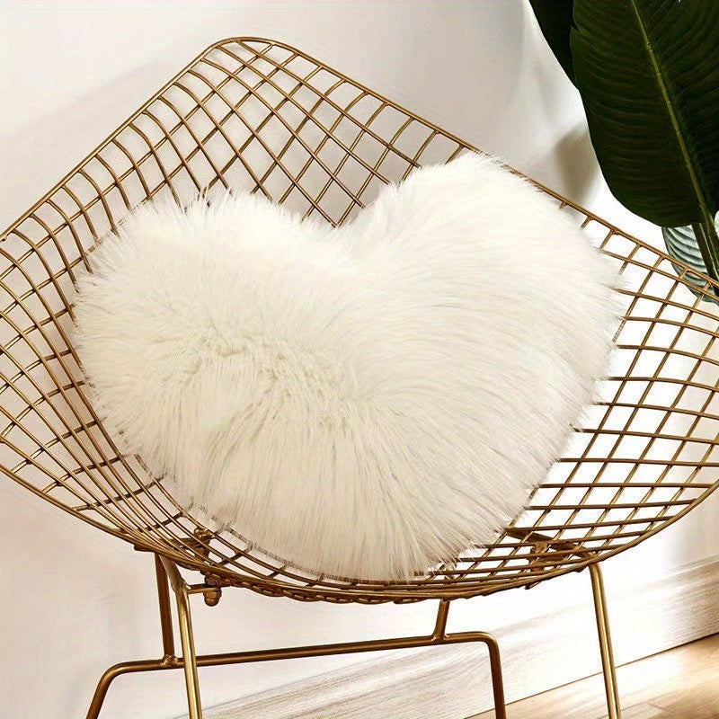 Heart-Shaped Throw Pillow for Living Room or Bedroom Long Plush Softness and Comfort