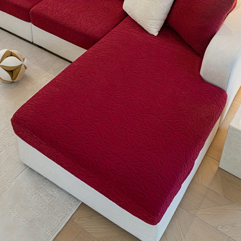 Чехол для дивана из жаккардовой ткани, растяжимый и стойкий к пятнам, универсальный размер для всех сезонов, нескользящий чехол для дивана для домашнего декора.