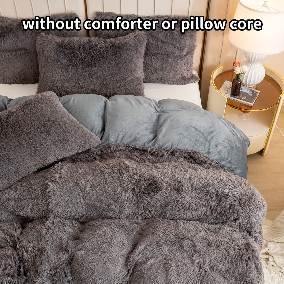 Set of 3 Pink Polyester Bedding Pieces for All Seasons Bedroom Decor