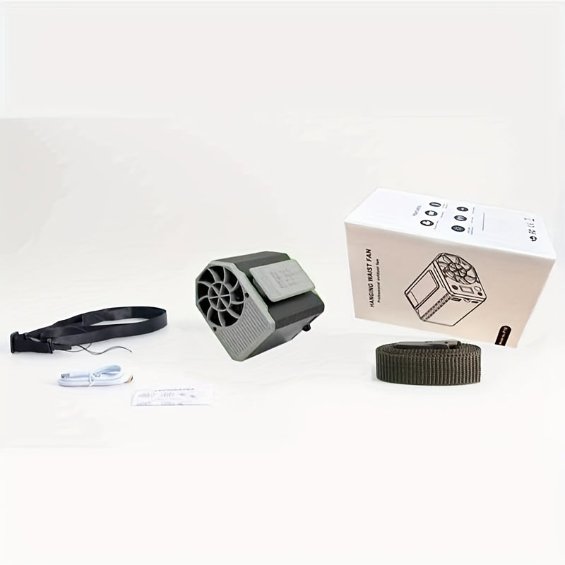 Portable fan with power bank 4-speed 8000RPM 10000mAh up to 22h outdoor travel fishing USB