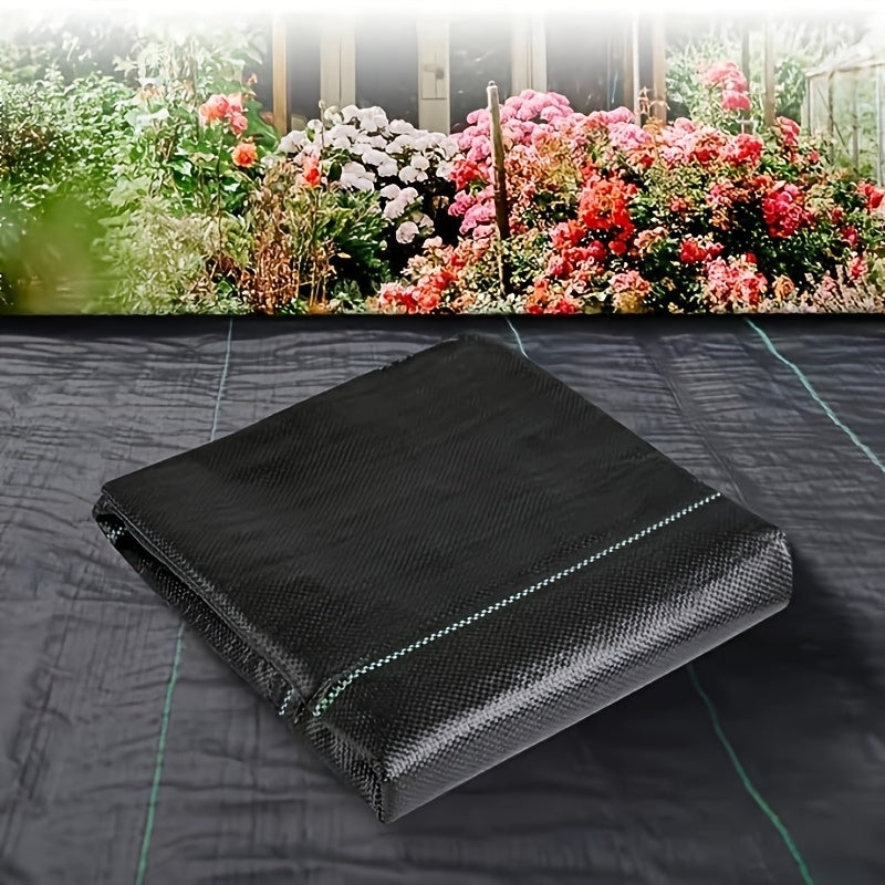 Heavy-Duty Black PP Nonwoven Landscape Fabric Weed Barrier Roll for Garden and Flower Beds