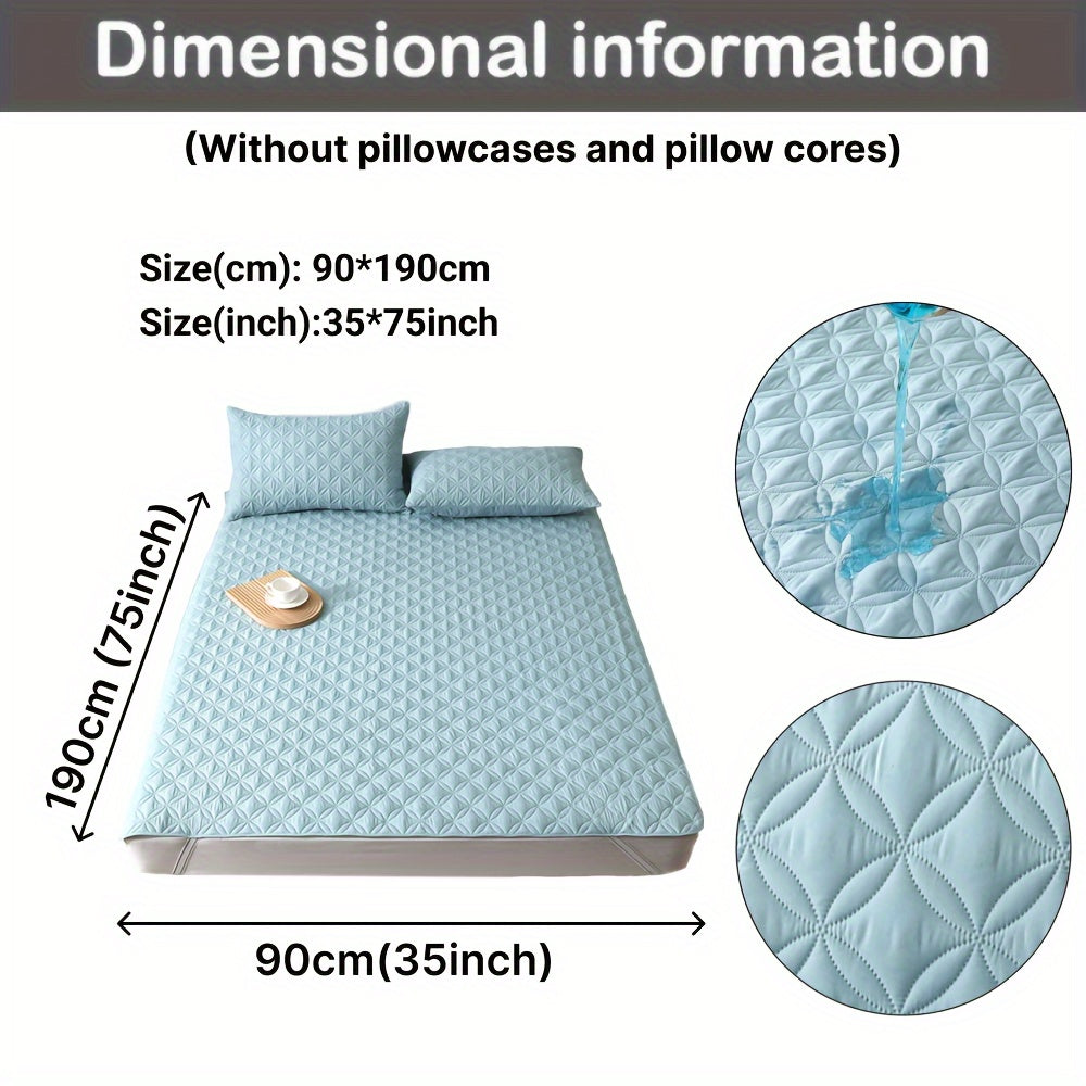 Waterproof Mattress Protector Hypoallergenic Breathable Dustproof Ultra-Soft Bed Cover for Bedroom Dorm Hotel