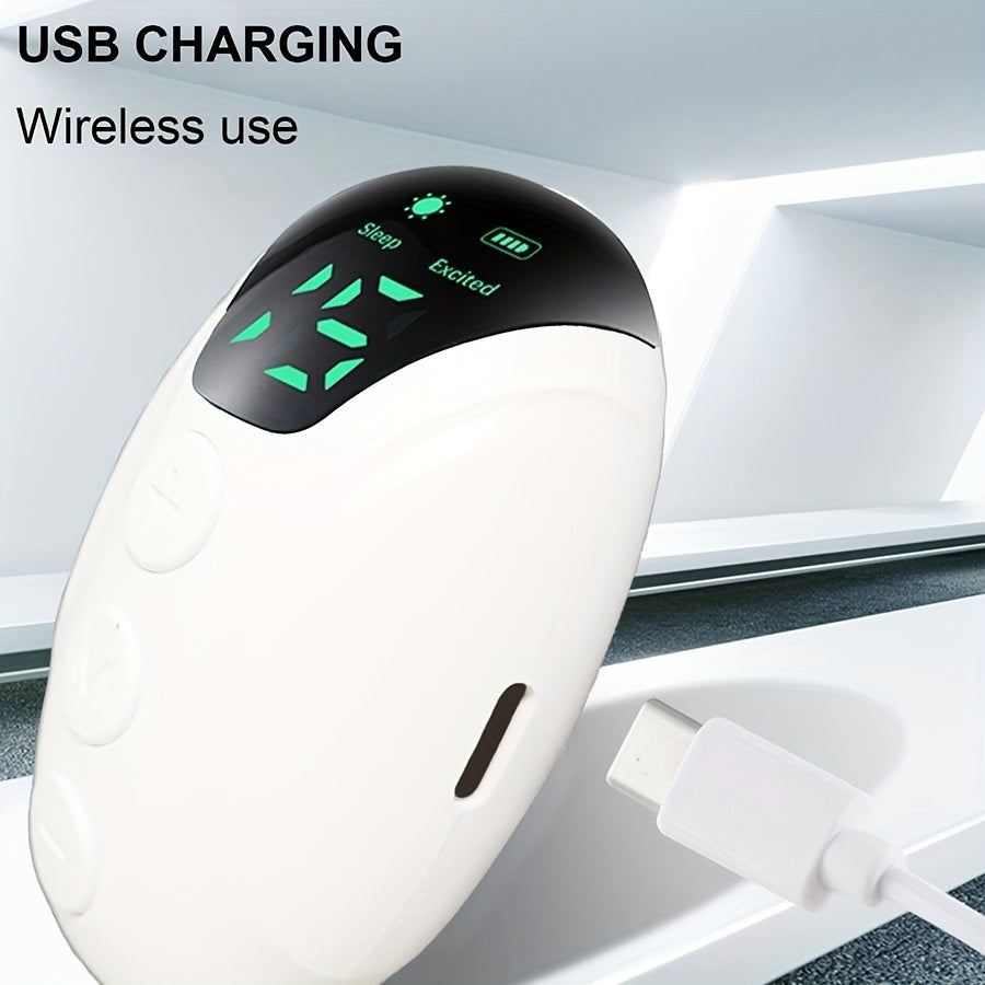 Portable Handheld Sleep Aid Massager with Digital Display USB Rechargeable Relaxation Device