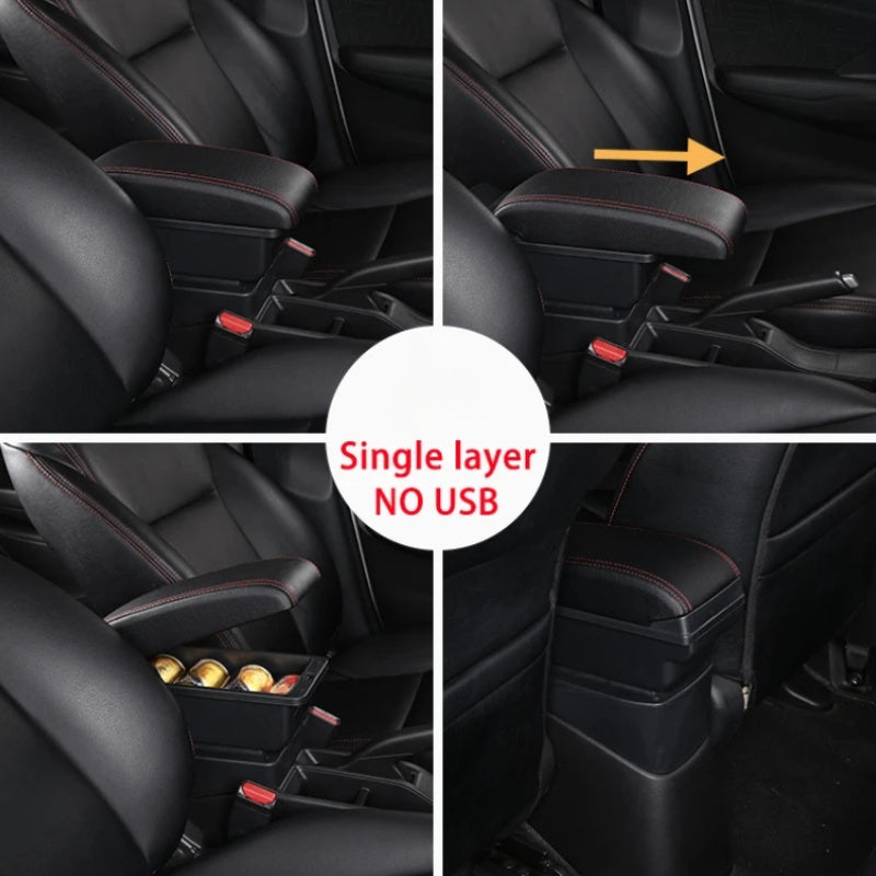 Car Interior Center Console Armrest Box with Storage Durable ABS