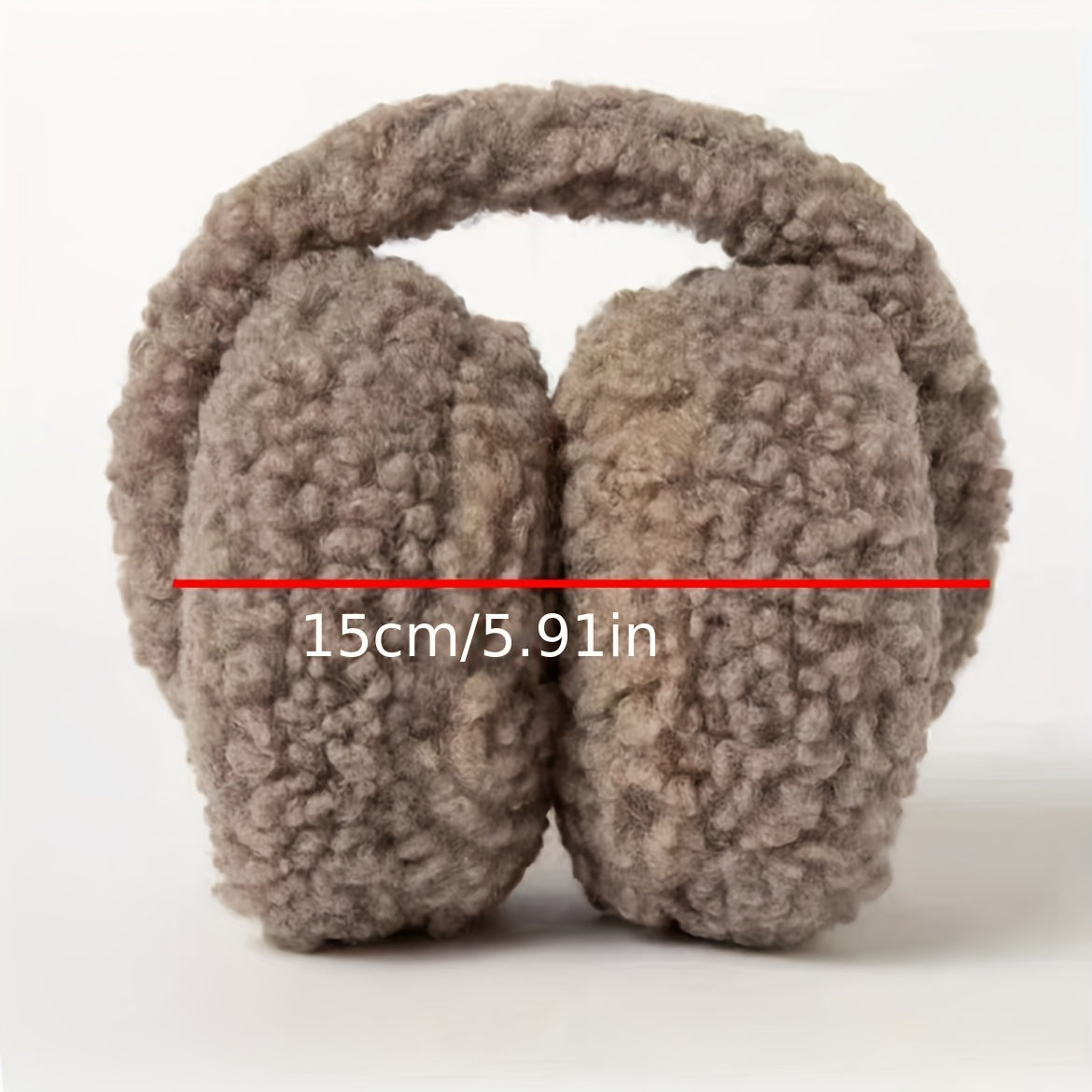 Fleece Ear Muffs Unisex Winter Ear Warmers Foldable Stretchable Knitted Fabric