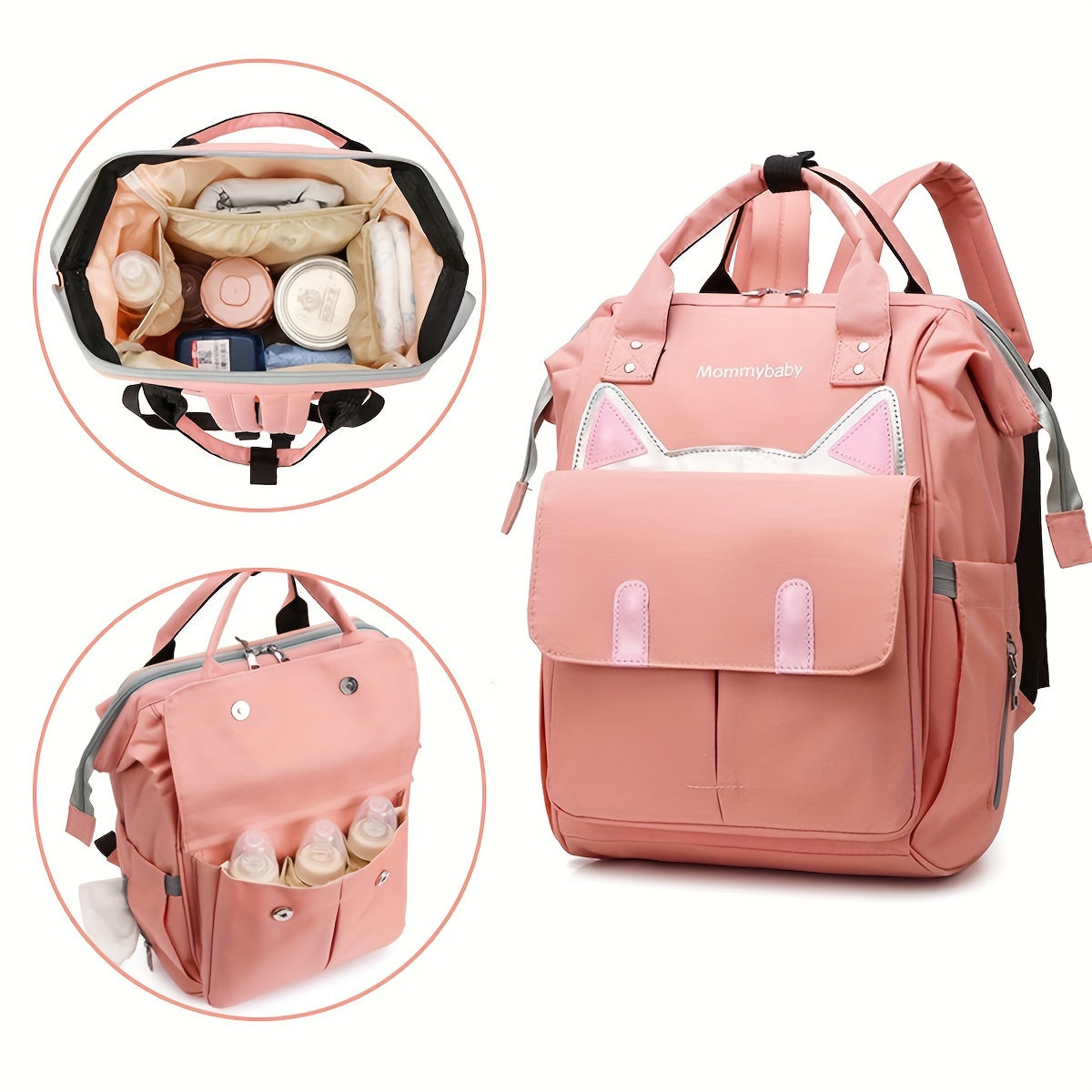 Multi-Functional Baby Mommy Backpack with Large Capacity for Outdoor Use