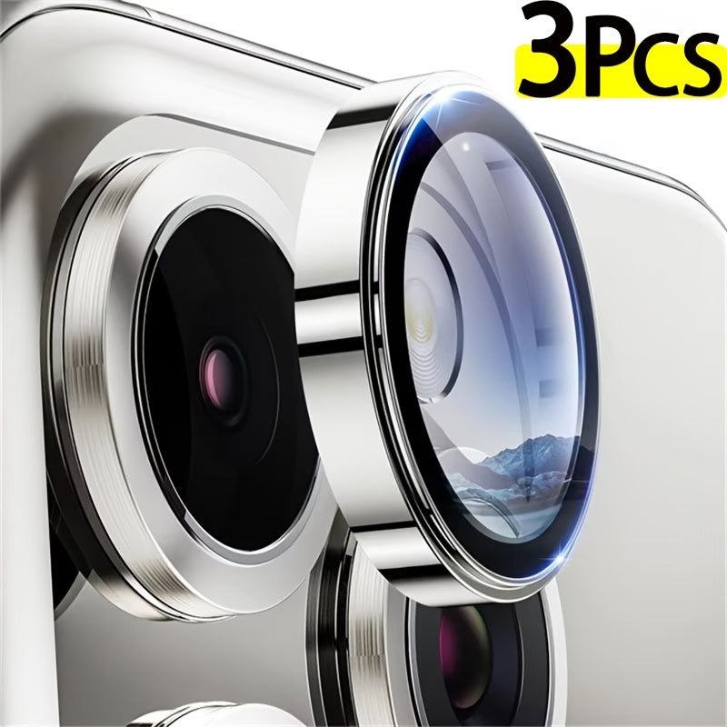 Camera Lens Protector for iPhone Pro Max Mini Tempered Glass Aluminum Alloy Full Coverage