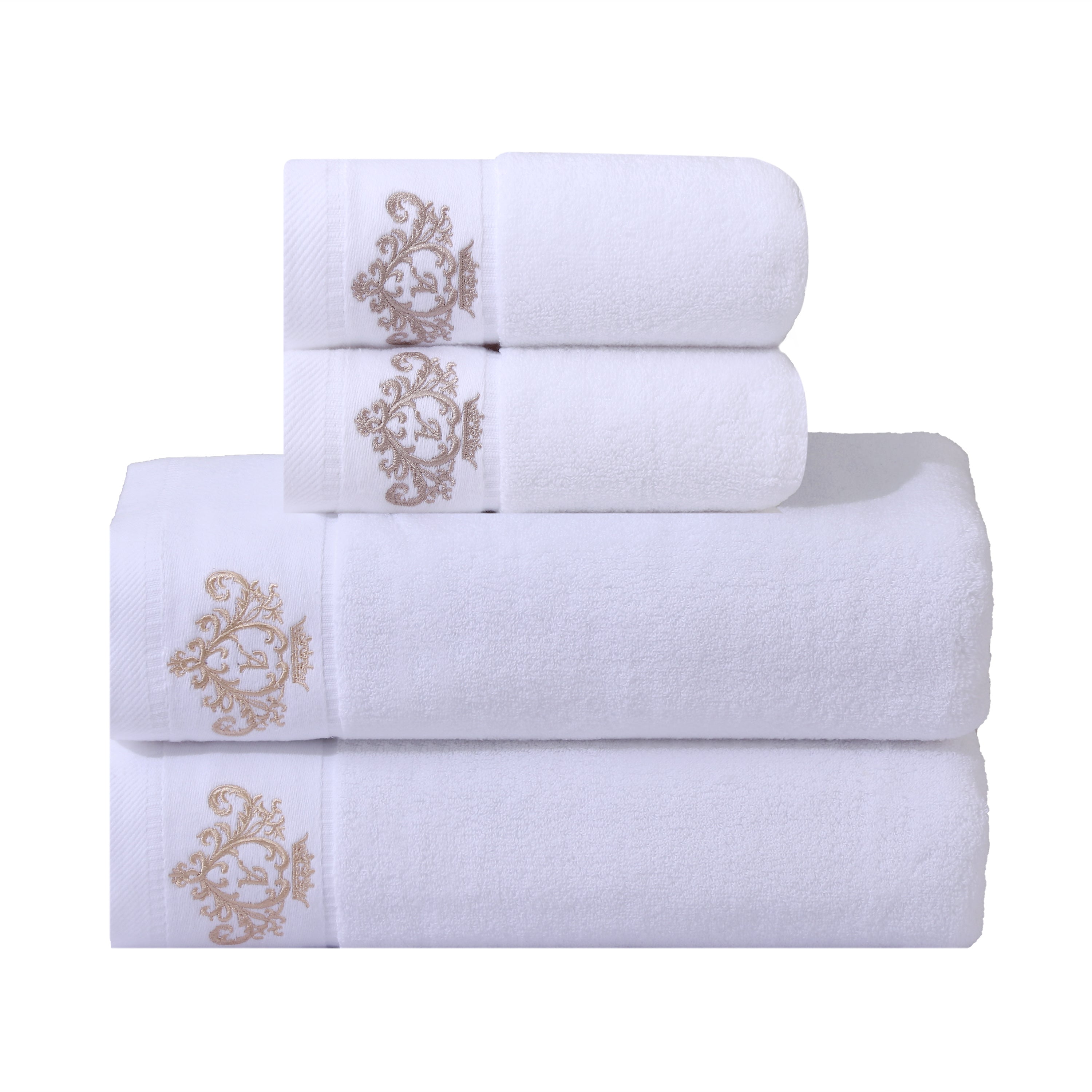 Cotton Towel Set Bath Hand and Bath Towels Soft Absorbent Durable 34.8x74.9cm 70.1x139.7cm