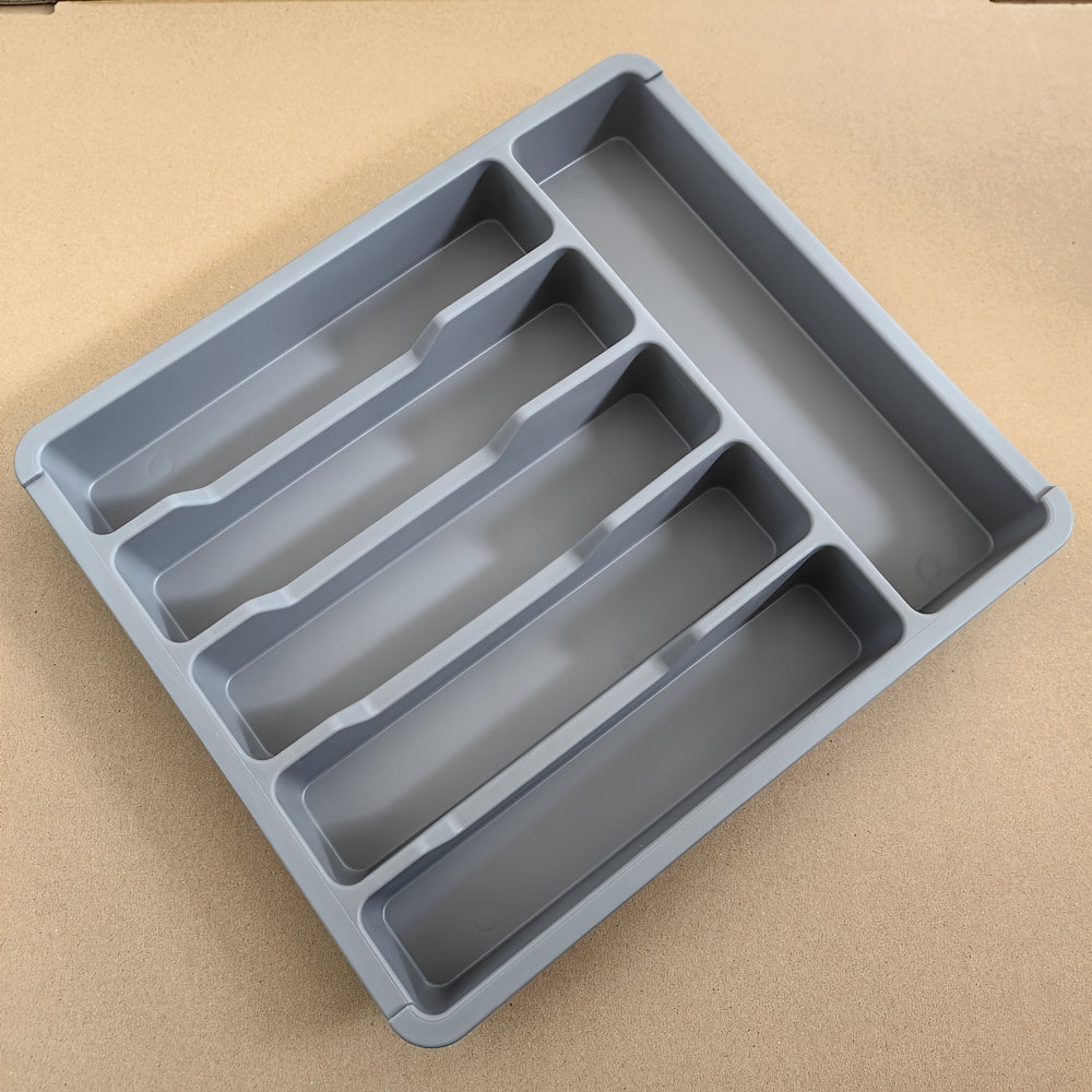 Пластиковая подставка-органайзер для плоской посуды с 6 отделениями для кухонных ящиков