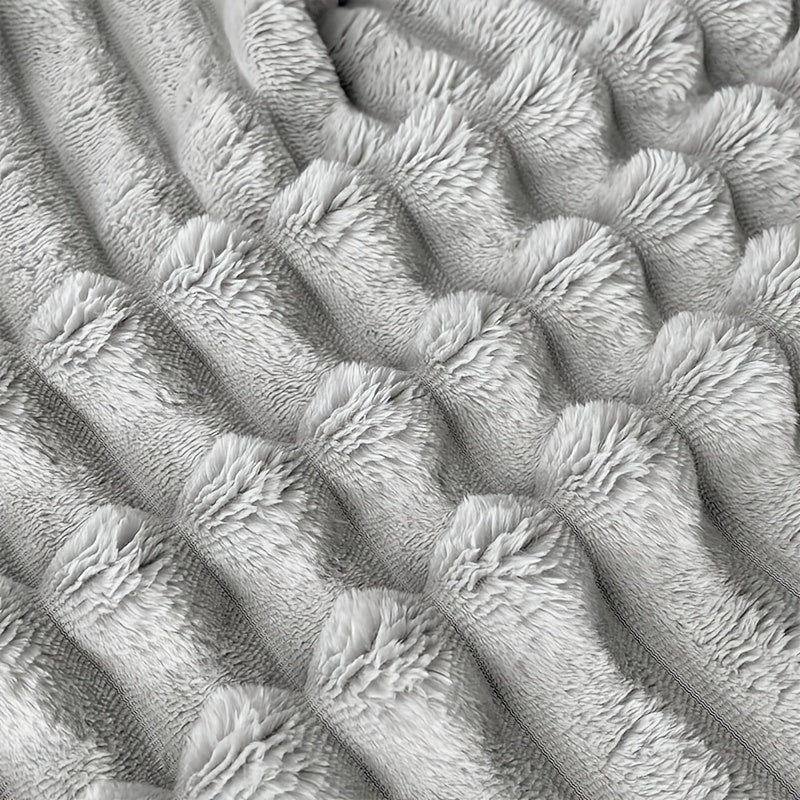 Double-Layer Champagne Throw Blanket Soft Warm Cozy for Couch Bed Travel