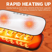 2 Pack Food Warmer with Electric Warming Tray and Graphene Heating Film for Fast Heating
