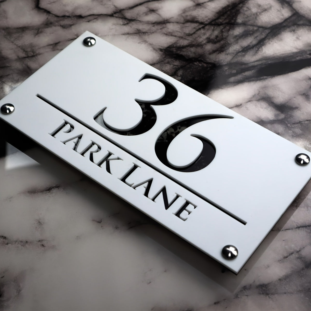 Customized Acrylic Door Sign with 3D Floating Design for Outdoor Use