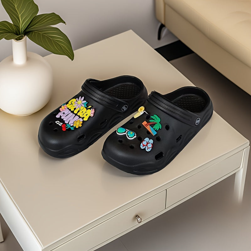 Women's Summer Beach Sandals Eva Flat Sole White Casual Slip-On Shoes