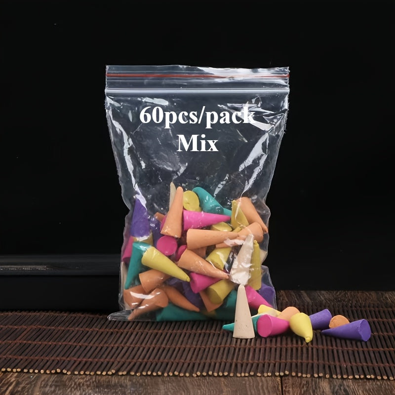 Sandalwood and Rose Scented Incense Cones 3.17oz for Home Meditation Yoga Study