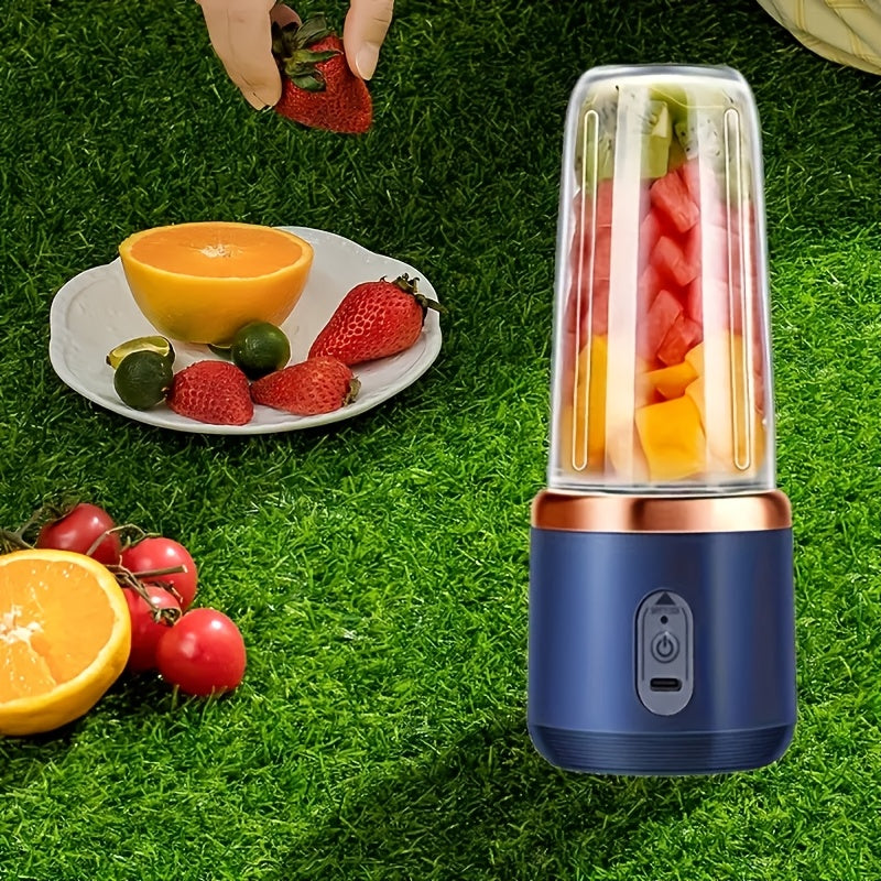 Portable 2-in-1 Blender Mini Juicer USB Rechargeable for Travel and Home